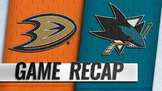 Burns, Goodrow help Sharks take down Ducks, 4-2