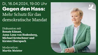 Gegen den Hass: Mehr Schutz für das demokratische Mandat (2024)