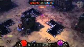 Diablo 3 arena - Wizard & Barbarian VS Witch Doctor & Barbarian dameplay