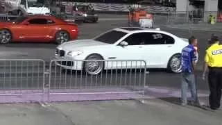 2011 Camaro SS vs 2010 BMW 750LI 1/4 Mile