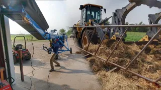 Large Buildup of Wasted Feed and Welding