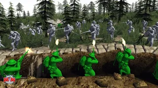 Green Army Men SURROUNDED | LOST BATTALION ! Great Plastic War Mod | Episode 2 | Battle Simulation