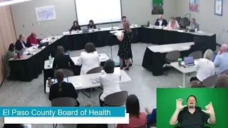 El Paso County Board of Health - June 22, 2022 Meeting