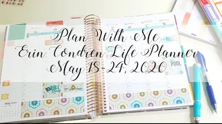Plan With Me | May 18-24, 2020 | Erin Condren Life Planner