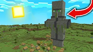 Encontramos una ESTATUA GIGANTE de un ALDEANO en una ALDEA de MINECRAFT! 😂