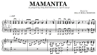 Jelly Roll Morton - Mamanita | Transcription