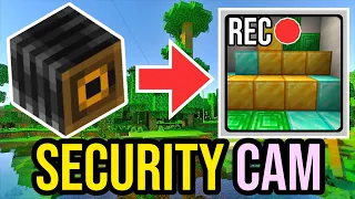 How To Make A WORKING SECURITY CAMERA In Minecraft - NO MODS! | MCPE & Bedrock