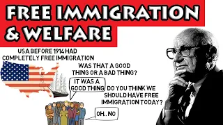 Milton Friedman - Free immigration & welfare