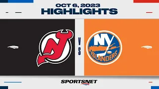 NHL Pre-Season Highlights | Devils vs. Islanders - October 6, 2023