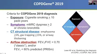 Criteria for a COPDGene® 2019 Diagnosis