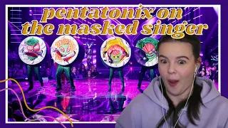 Pentatonix - The Masked Singer Performances & Reveal Reaction | Carmen Reacts