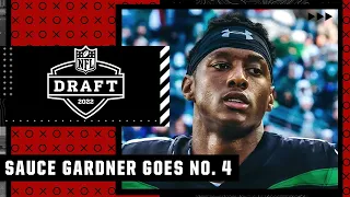 Reacting to Ahmad 'Sauce' Gardner going No. 4 overall to New York Jets | 2022 NFL Draft