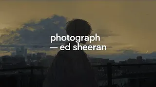 Photograph ed sheeran speed up