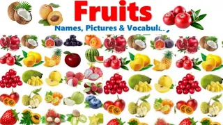 Fruits Name In English  With Picture For Kids | Learn English  Vocabulary