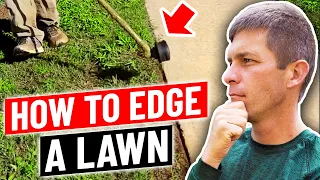 How to edge a lawn with a string trimmer...aka weed eater, weed whacker