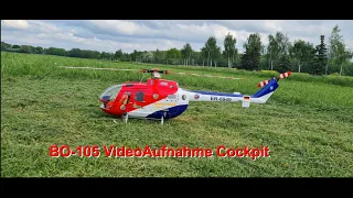 RC BO-105 600er VideoAufnahme aus dem Cockpit