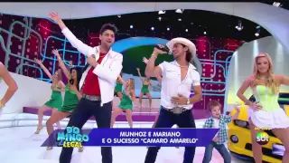 (HD) Munhoz e Mariano Camaro Amarelo no Domingo Legal