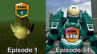 Brawl Stars Rank Up Skibidi The Fish 1 - 34 | Antifish Robot (Episode 34)