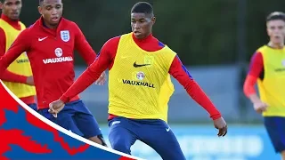 Rashford shows off skills in training with England U21s | Inside Training