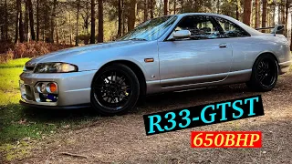 Nissan Skyline R33-GTST boost screamer pipe Rb25 650bhp Garrett Turbo Acceleration