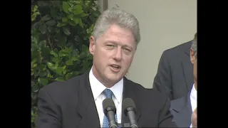 President Clinton's Remarks on the Economy (1996)