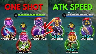 Bruno One Shot Build vs Bruno Attack Speed Build - Build Top 1 Global Bruno ~ MLBB