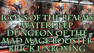 Icons of the Realms Waterdeep Dungeon of the Mad Mage Booster Brick Unboxing