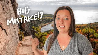 My Scariest Hike Ever 😱 (Beehive Trail Acadia National Park Maine)