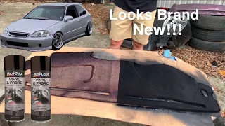 Restoring My Ek Hatch’s Dash Rug with  Dupli-Color Fabric Dye!