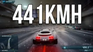 Bugatti Veyron Top Speed! (Need For Speed Most Wanted 2012) (NFS001)