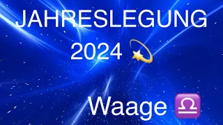 Sternzeichen Waage ♎️ Jahreslegung 2024☀️