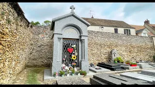 Tombe de Charles AZNAVOUR cimetière de Montfort-l'Amaury