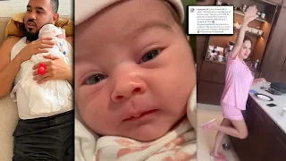 Así luce Vida Isabelle a dos semanas de nacida. Está es la hija de Natti Natasha y Raphy Pina.