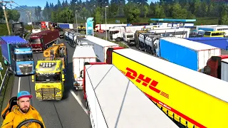 ROAD OF FOOLS and MAXIMUM ONLINE - ETS 2 ONLINE - EURO TRUCK SIMULATOR 2 + RUDDER