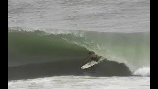 Japanese "Kota & Ren" at Kirra - Cyclone "UESI"-