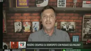 Mauro Cezar discorda da manchete do Linha de Passe e arruma confusão ao vivo