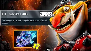 TECHIES 7.36 RIGHT CLICKING SUPPORTS FROM 3000 RANGE🔥BROKEN CARRY BUILD | Dota 2