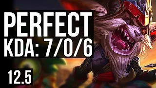 KLED vs AATROX (TOP) | 7/0/6, 65% winrate, Godlike | BR Master | 12.5