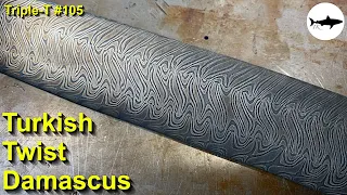 Triple-T #105 - Damascus patterns - Turkish twist #2