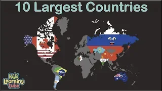 Top 10 Biggest Countries in the World/Top 10 Largest Countries in the World