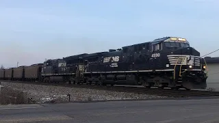 NS Sandusky district rail fanning, coal train and manifest. January 24 2023.