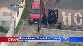 Suspect Arrested In South LA Pursuit