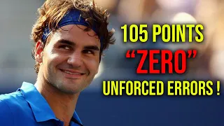 The Day Roger Federer went *105* Points Without a Single ERROR! (Prime Federer Pure Madness!)