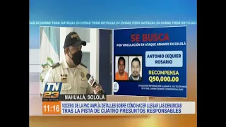 Buscan a los responsables del ataque armado en Sololá