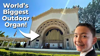 I got to play The World's Biggest Outdoor Pipe Organ! Bach tour of San Diego's pipe organs BWV 545