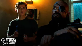 Nick Fury SURPRISE Encounter: Fury Questions Peter  | Spider-Man Far From Home (Tom Holland)