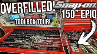 Packed & Overfilled 150" Snap-on EPIQ Series Toolbox & MAC MACSIMIZER Tool Cart Tour!