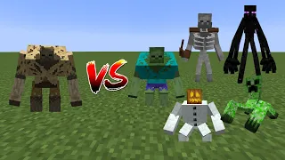 Mutant Husk(New Mutant More) Vs Mutant Monsters - Minecraft Mob Battle