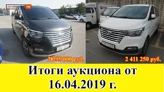 Hyundai Grand Starex Urban - итоги аукциона от 16.04.2019 г.