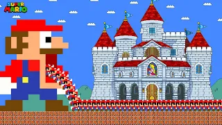 Mario Big Mouth and 9999 tiny Mario Break Castle Peach Calamity | Mario March Madness